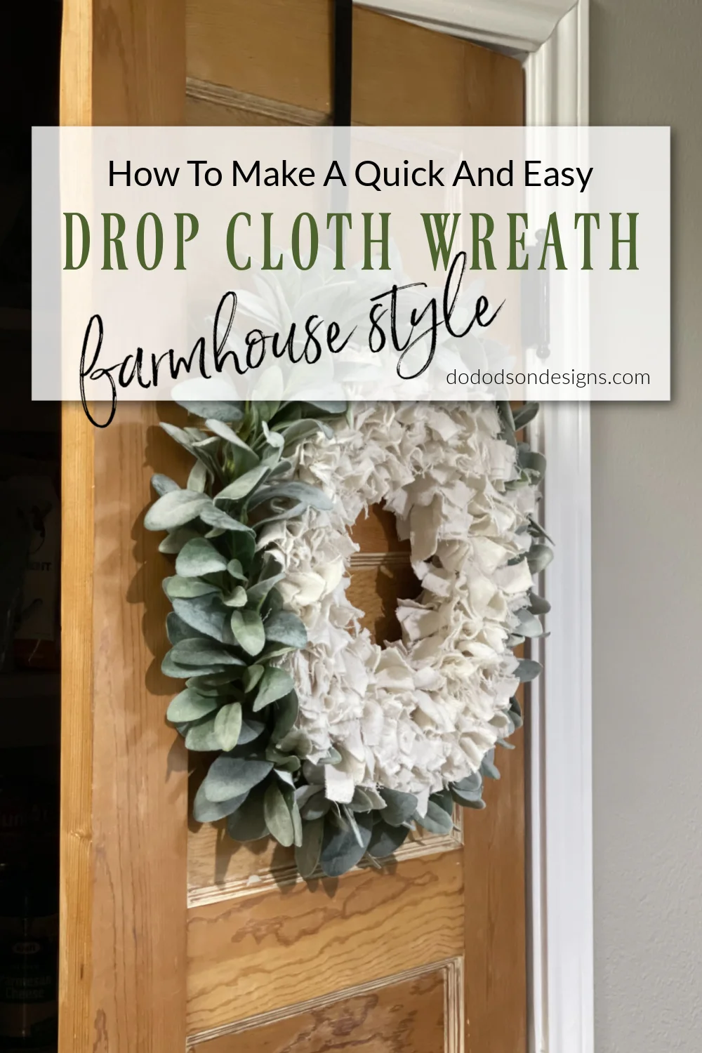 How To Make A Quick And Easy Drop Cloth Wreath With Photos