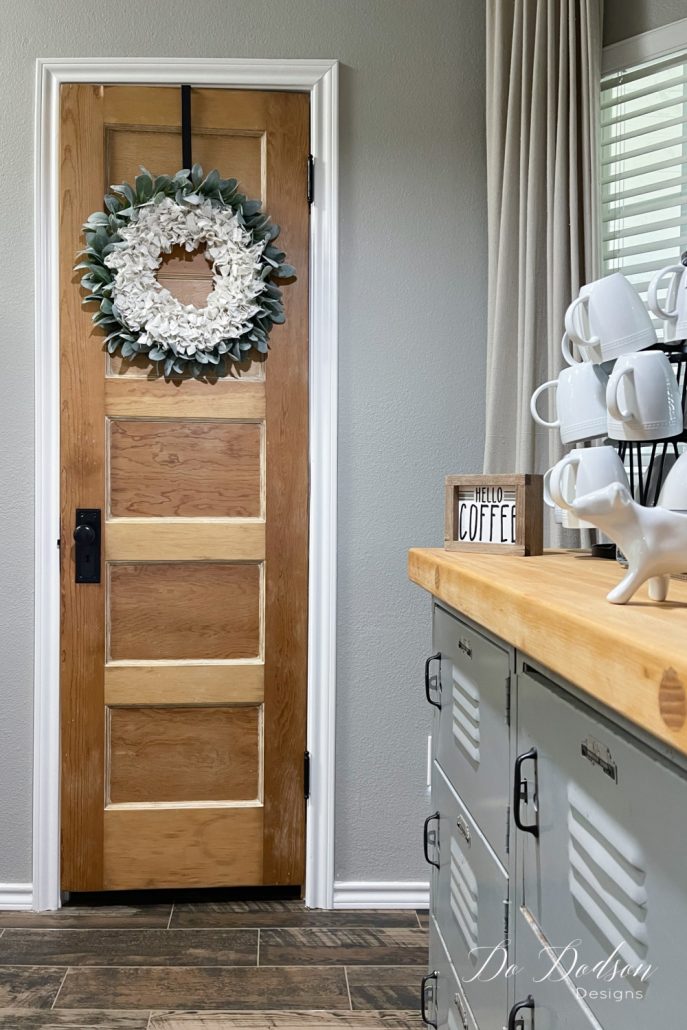 How I Made My Pantry Door Makeover Stand Out With Bare Wood - Tutorial
