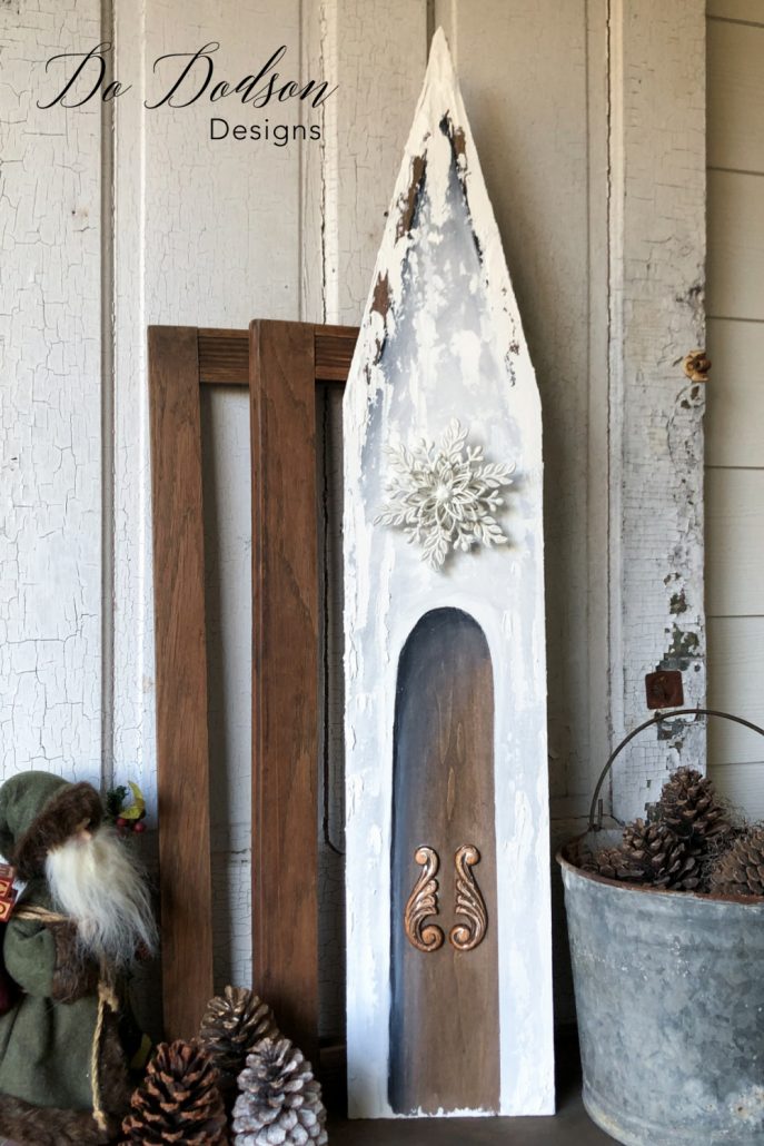 I love a good DIY wood church project and this one is the easiest Christmas craft I've ever done!