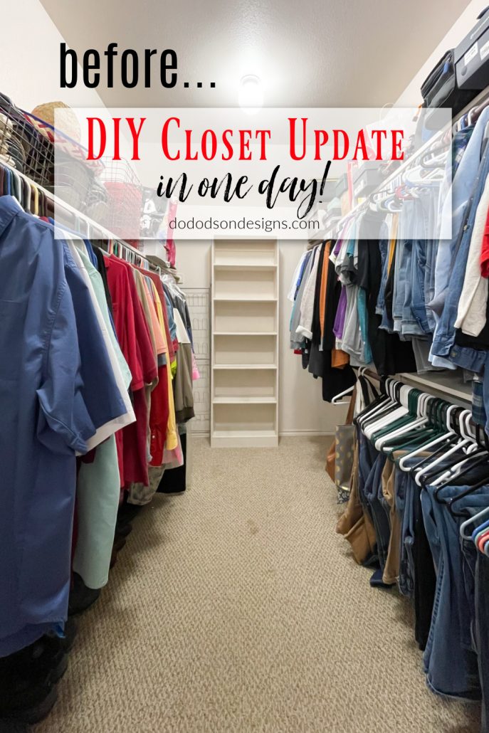 Easy DIY Closet Update You Can Do In A Day