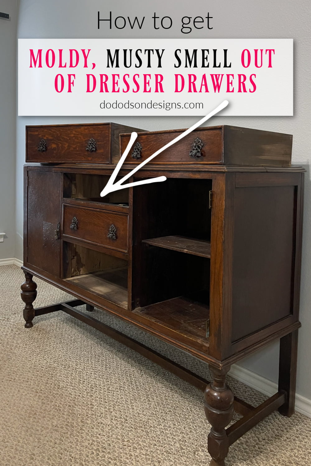 How To Get That Moldy Musty Smell Out Of Dresser Drawers