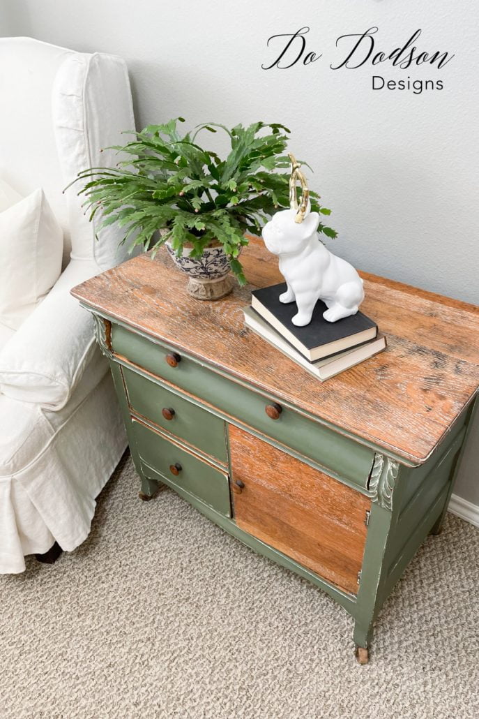 Antique Painted Washstand Makeover