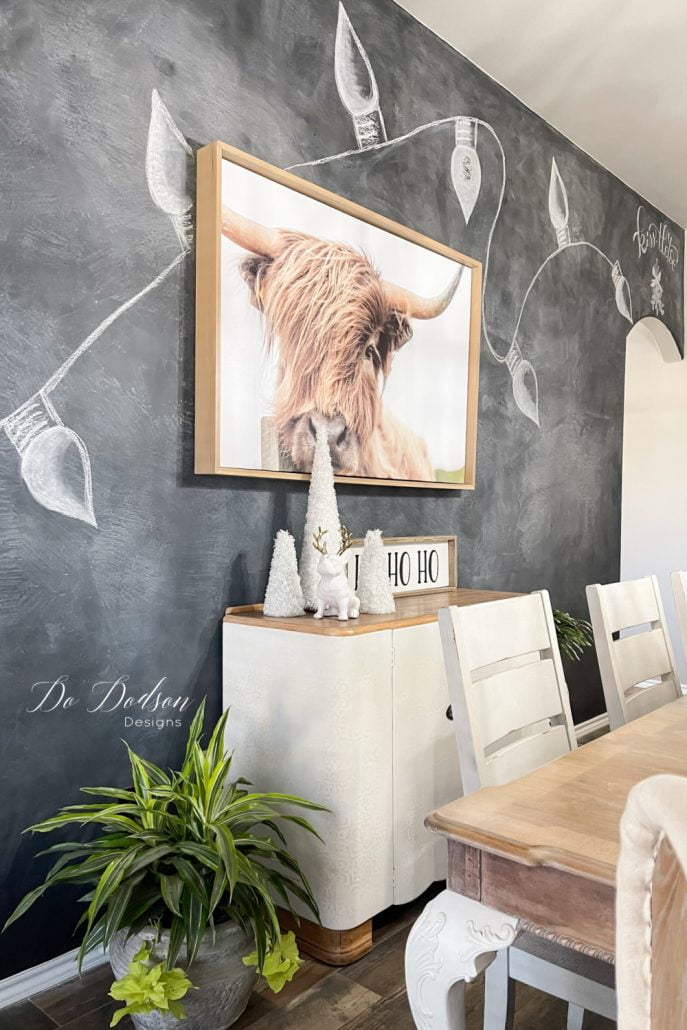 Do Dodson Designs Christmas Home Tour - Chalkboard Wall Art