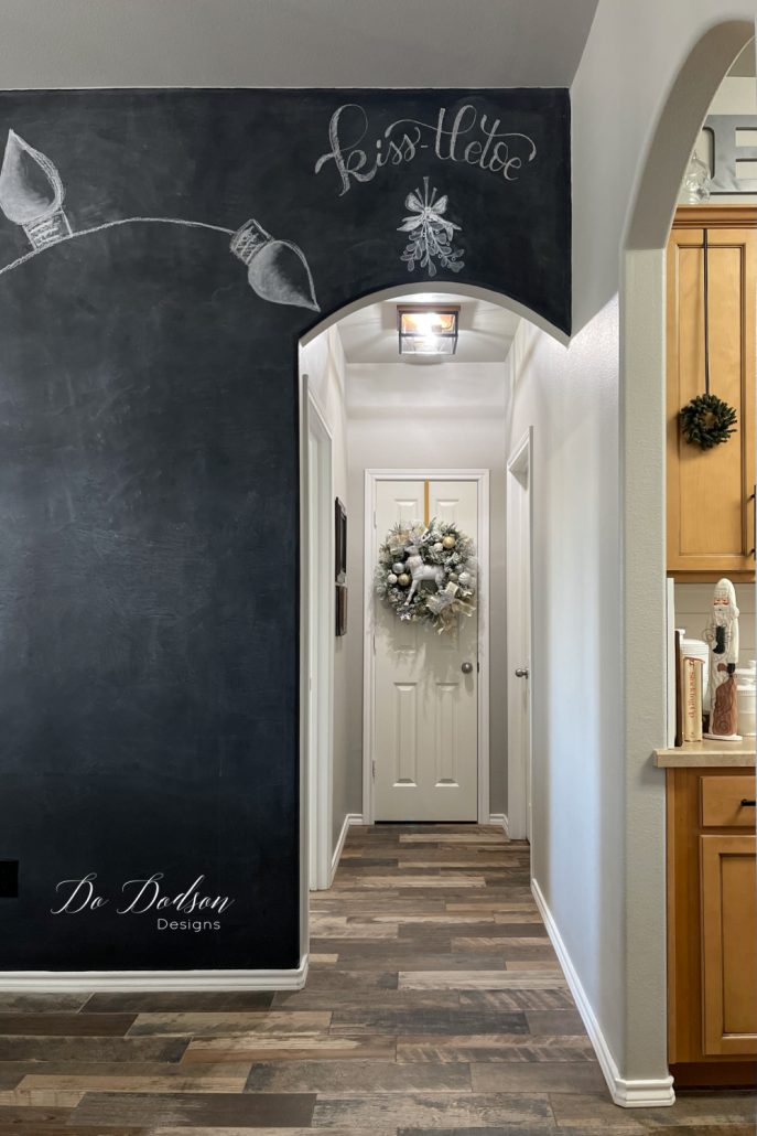 Do Dodson Designs Christmas Home Tour - Chalkboard Wall