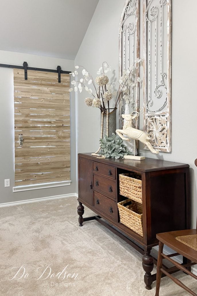 Do Dodson Designs Christmas Home Tour - Antique Sideboard