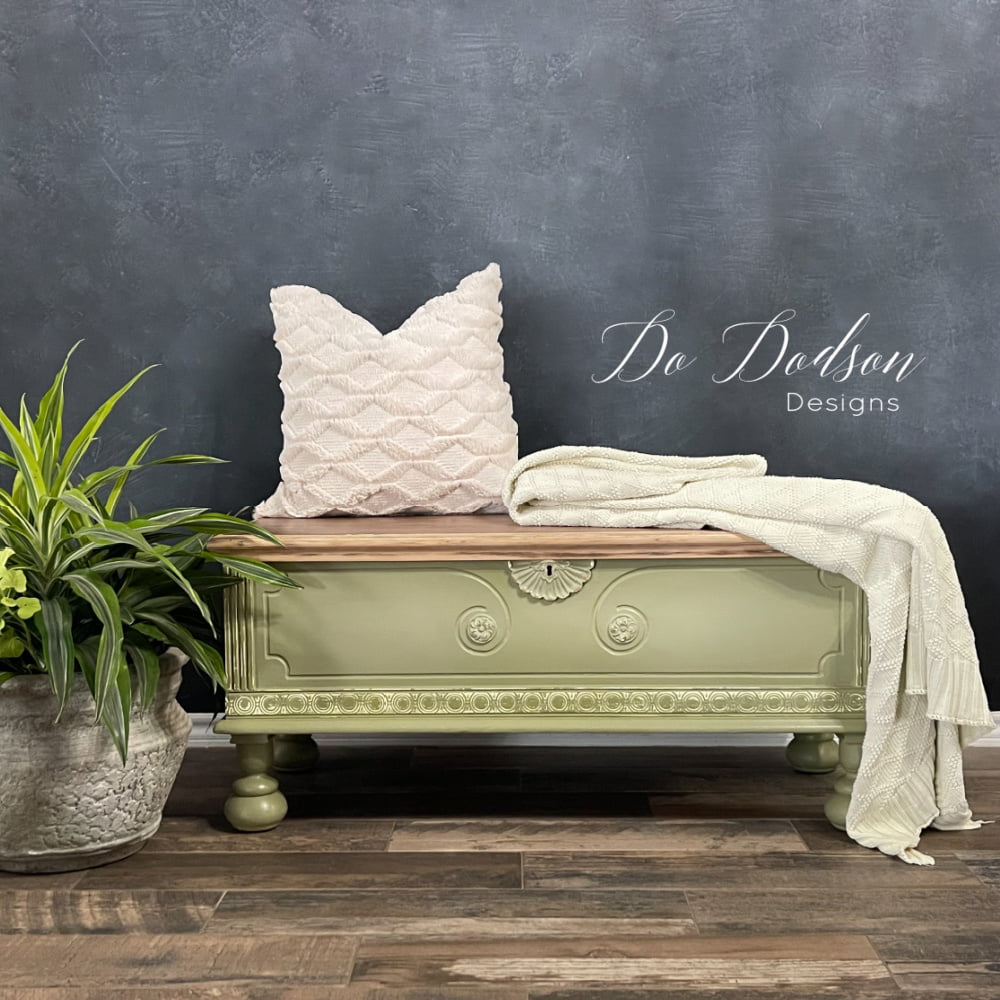 How To Make DIY Chalk Paint Recipe - Refurbished Cedar Chest