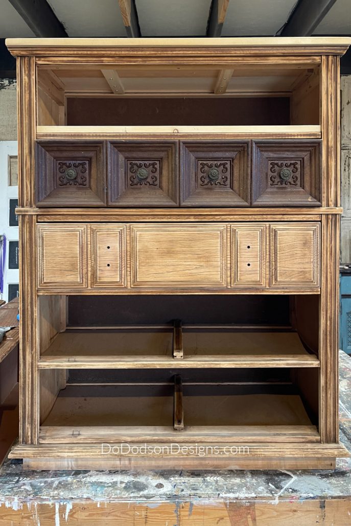 Oh, and did I mention? The dresser redo had mismatched drawers. That's one of the reasons it sat for six months. Getting those drawers to slide well was quite the task.