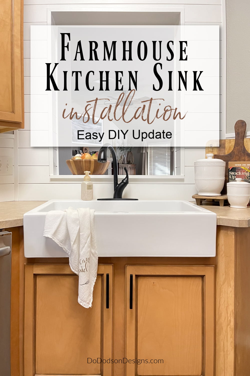 Farmhouse Sink Installation - Easy DIY Top Mount