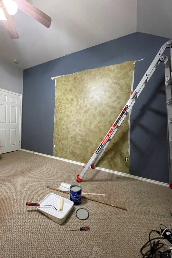Before & After Bedroom Accent Wall