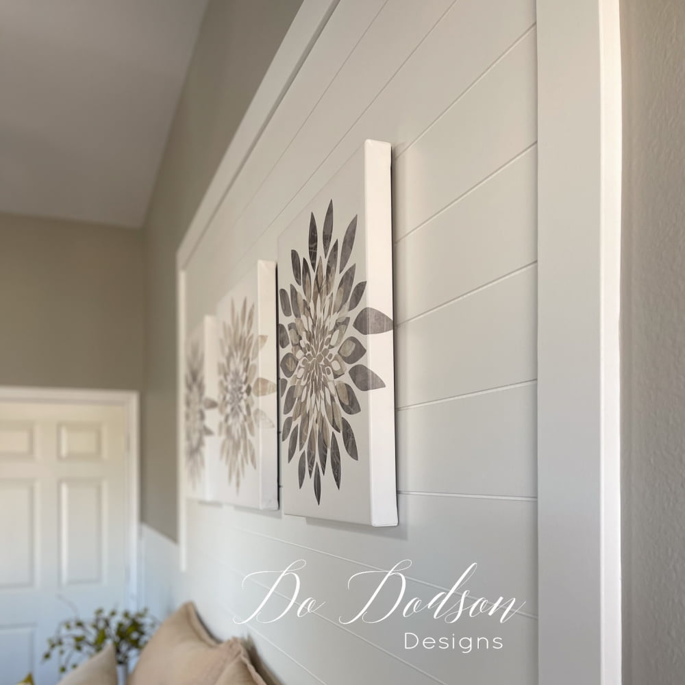 How To Install Shiplap Paneling – White Accent Wall