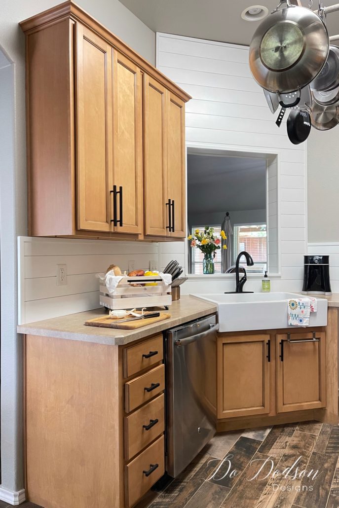 DIY Kitchen Shiplap Backsplash - Easy Installation