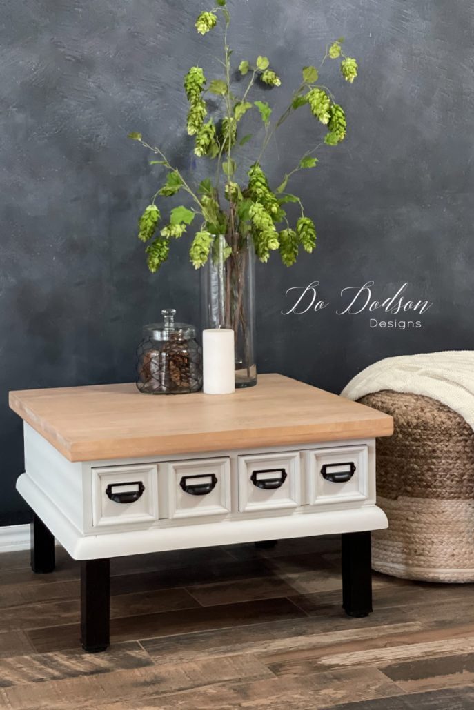 The Results Of The Coffee Table Makeover: Before And After