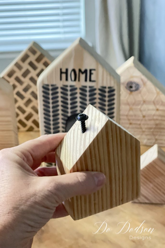 DIY Wood Block Houses With Character