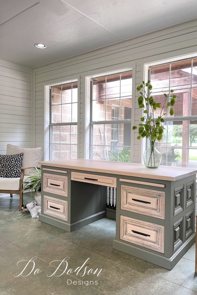 Get this look of a natural raw wood finish on your next DIY furniture makeover project.