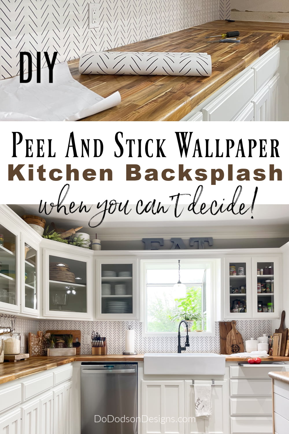 Peel And Stick Kitchen Backsplash (When You Can\'t decide)