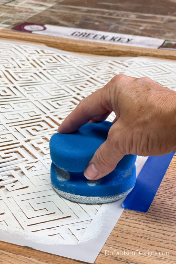 How To Stencil Wood Furniture With Chalk Paint