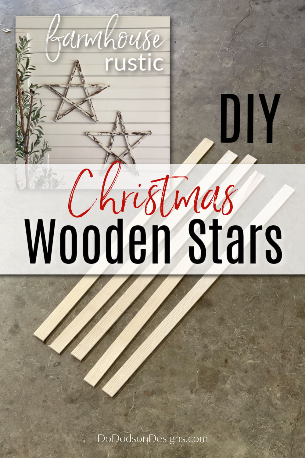 How To Make DIY Wooden Stars Christmas Craft