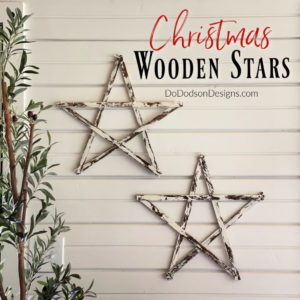 Learn how to make these rustic DIY wooden stars to decorate your farmhouse this Christmas. It's a fun craft that you can make out of scrap wood.