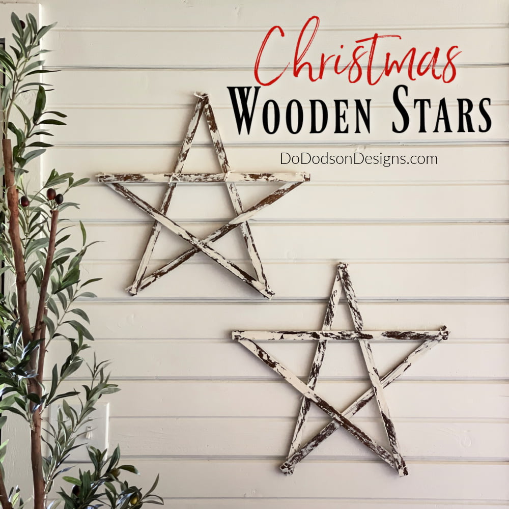 How To Make DIY Wooden Stars Christmas Craft