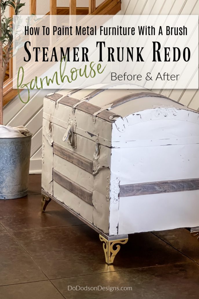 Steam Trunk Makeover Farmhouse Style