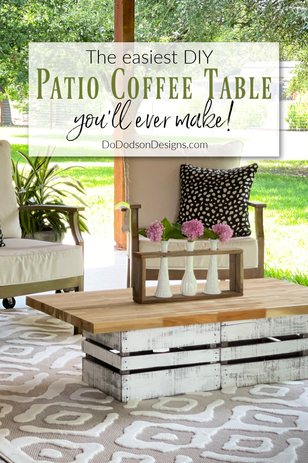 The Easiest DIY Patio Coffee Table You\'ll Ever Make