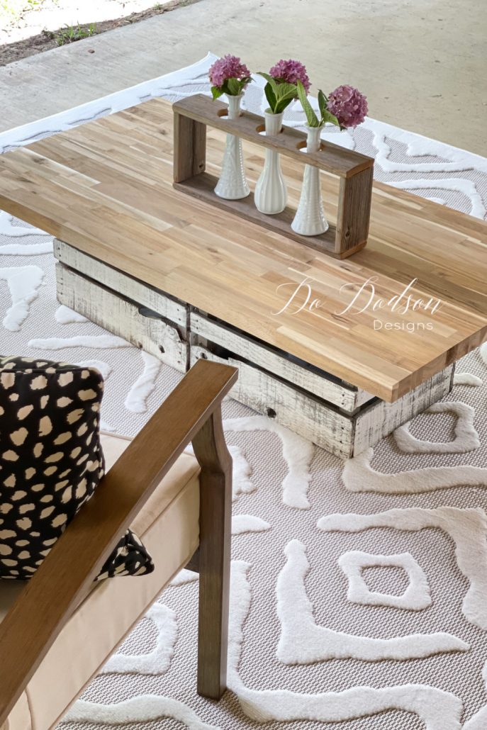 DIY Patio Coffee Table