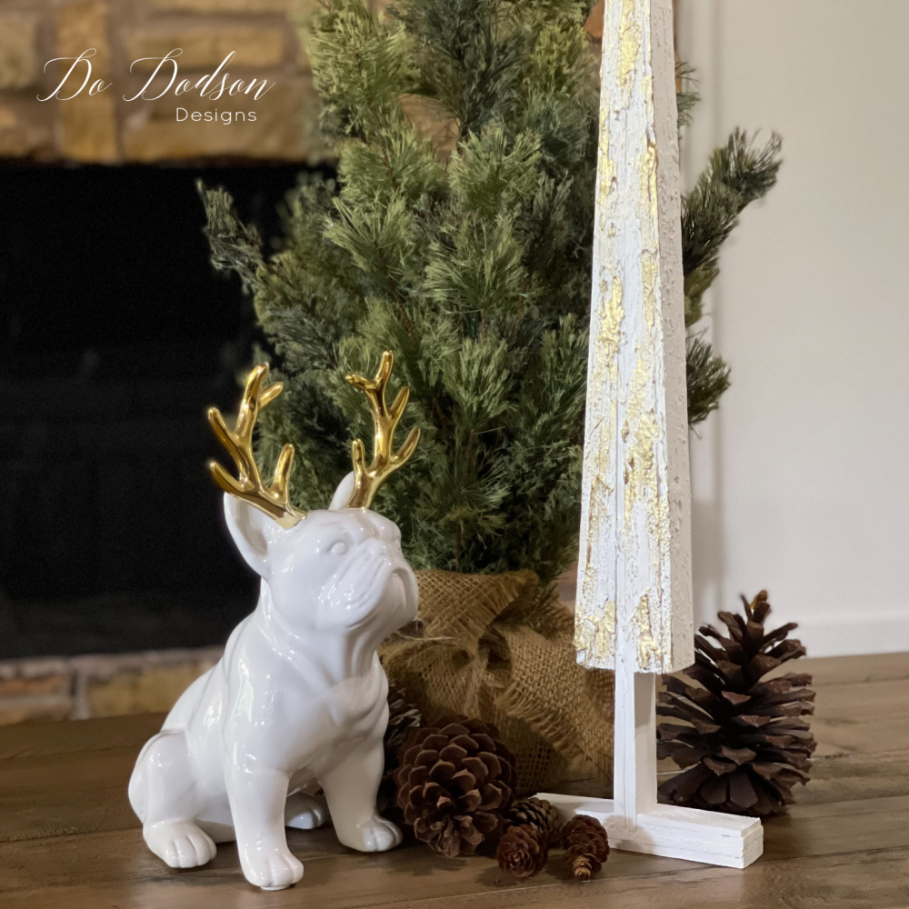 DIY Wood Shim Christmas Trees (Farmhouse Style)