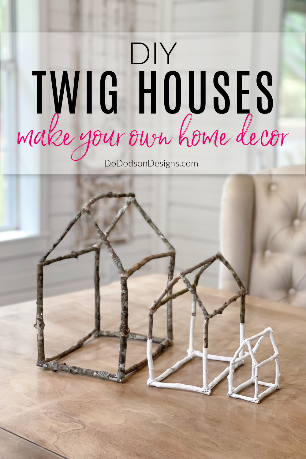 How To Make Tiny Twig Houses From A Big Tree