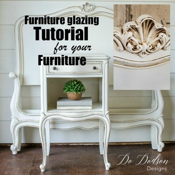 Glazing Painted Furniture Tutorial