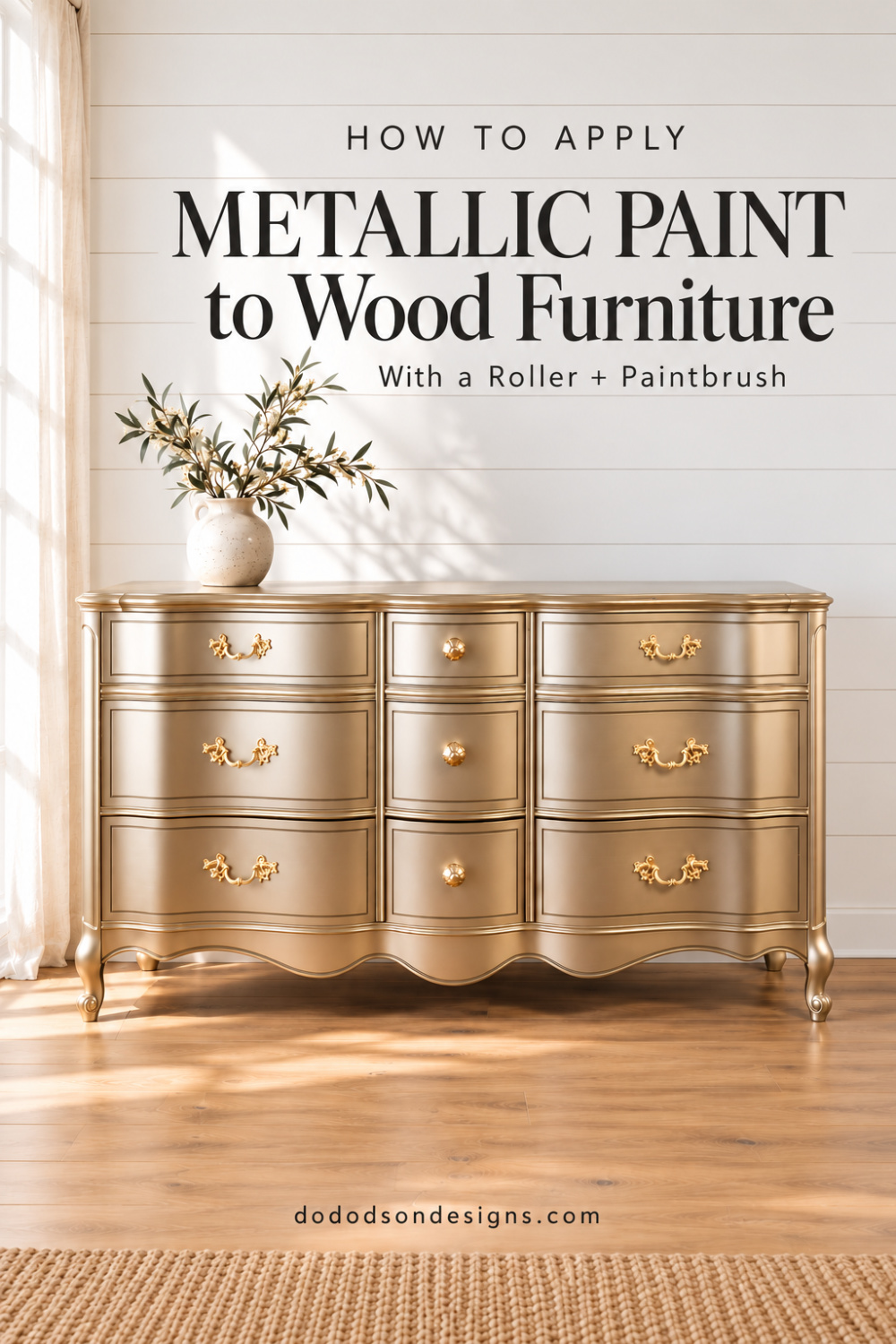 How to Apply Metallic Paint to Wood Furniture