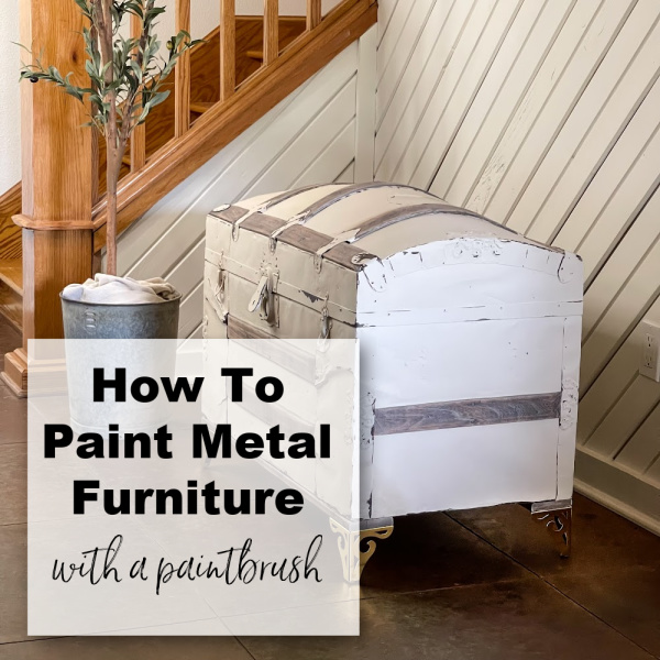 How To Paint Metal Furniture With A Paintbrush