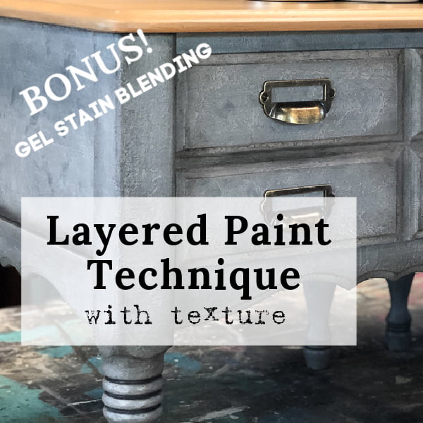 Layered Paint Technique With Texture