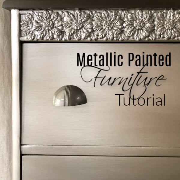 Metallic Painted Furniture Tutorial II