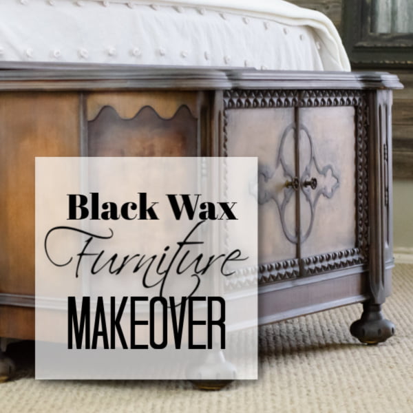 Black Wax Furiture Makeover Tutorial