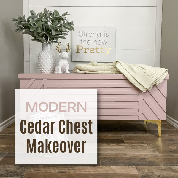 Modern Cedar Chest Makeover