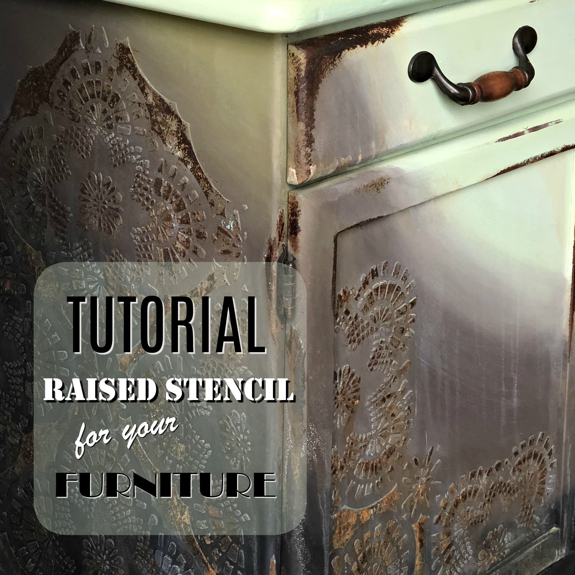 How To Apply A Raised Stencil To Your Furniture