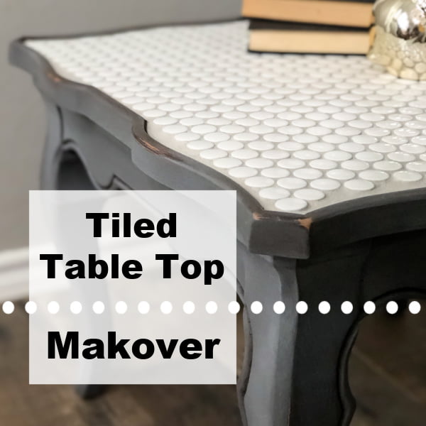 Tiled Table Top Makeover