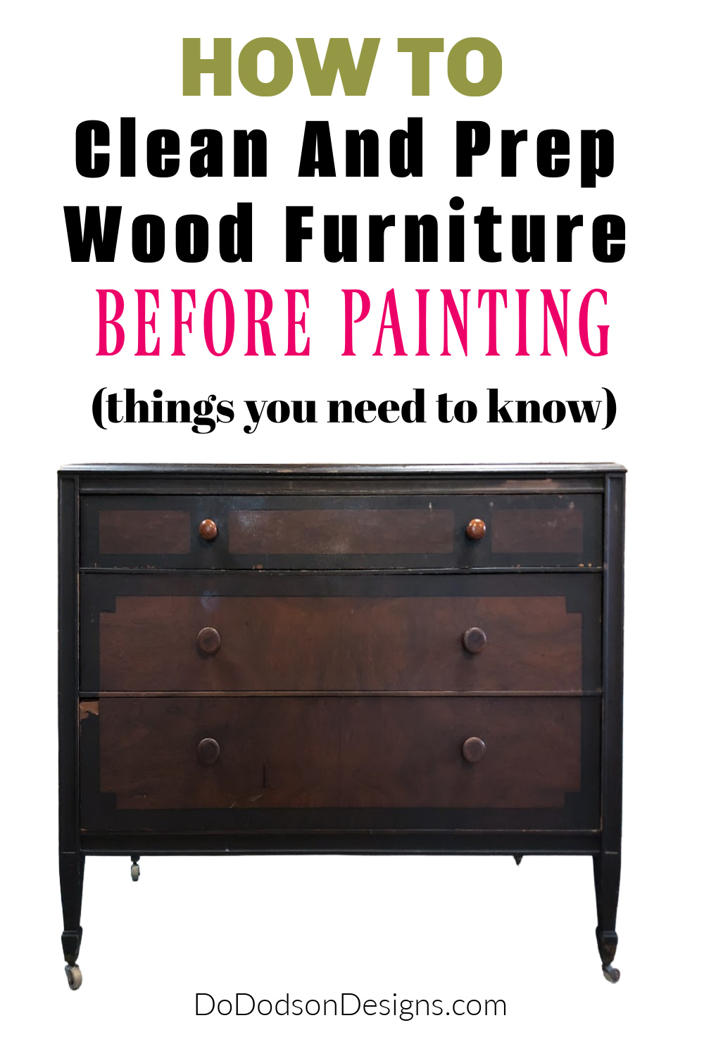 How To Clean And Prep Wood Furniture Before Painting