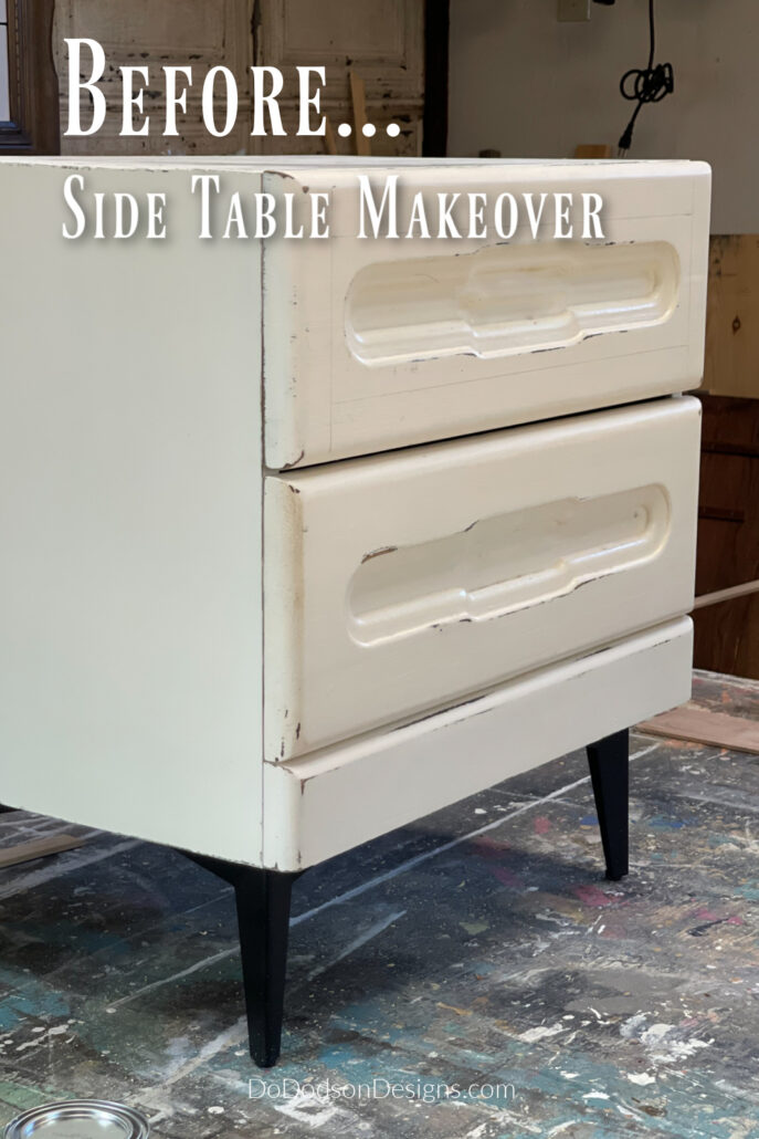 Side Table Makeover Before And After