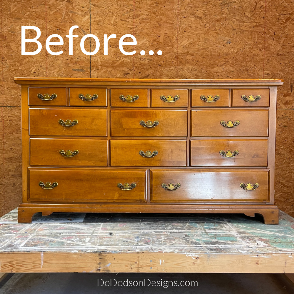 Dresser Makeover - Before And After
