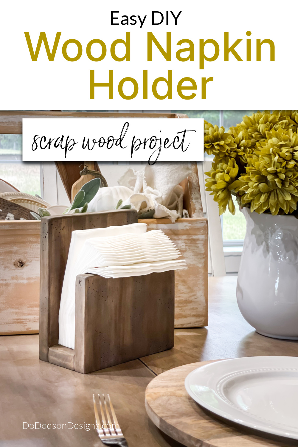 Easy To Make DIY Napkin Holder (Scrap Wood Project)