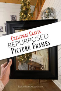 Easy DIY Christmas Craft Decor With Picture Frames - Do Dodson Designs