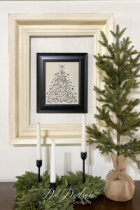 Easy DIY Christmas Craft Decor With Picture Frames - Do Dodson Designs