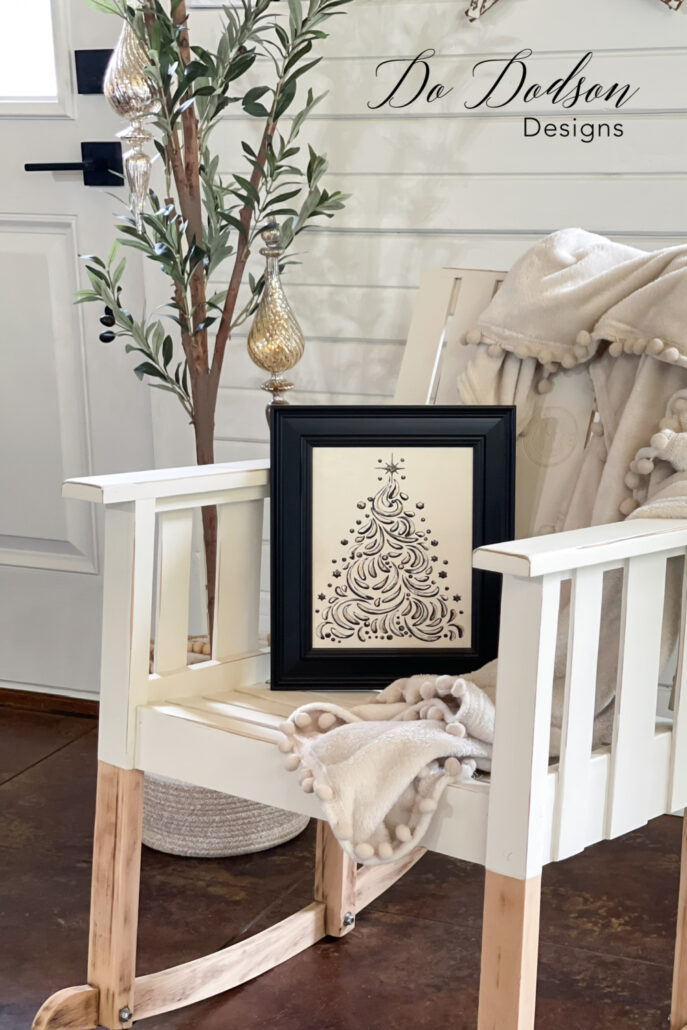 Farmhouse Christmas Décor Rocking Chair