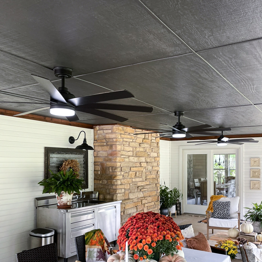 Porch Ceiling Painted Black