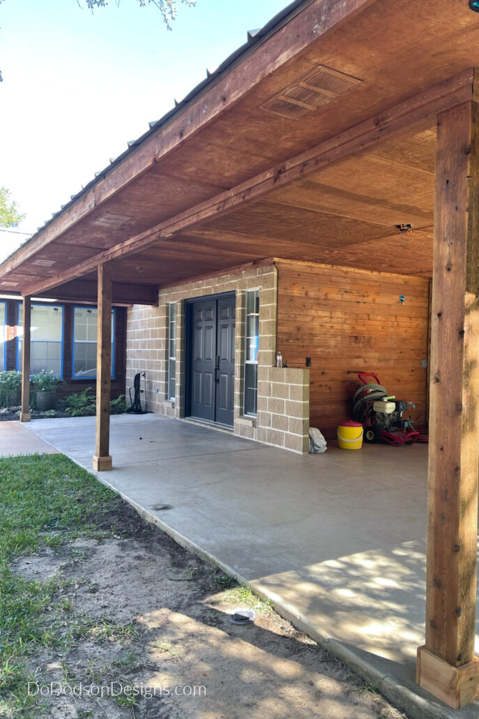 painting porch ceiling black