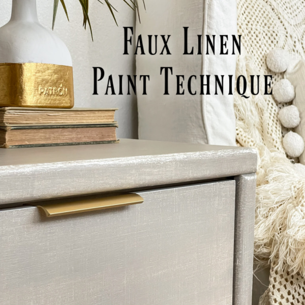 How To Create A Faux Linen Paint Technique On Furniture