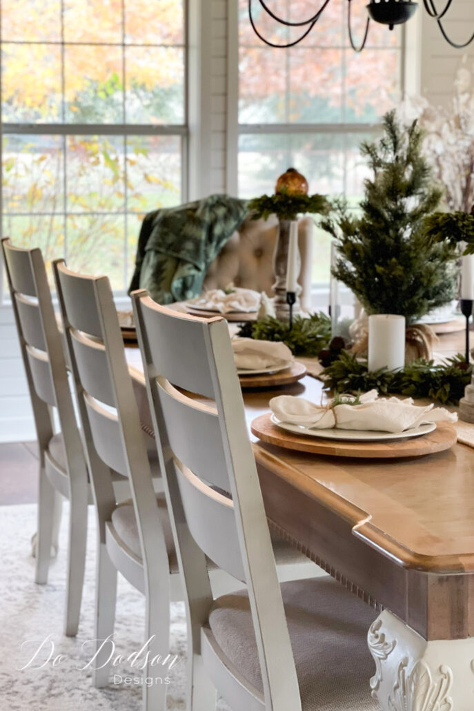 Christmas Farmhouse Table Scape