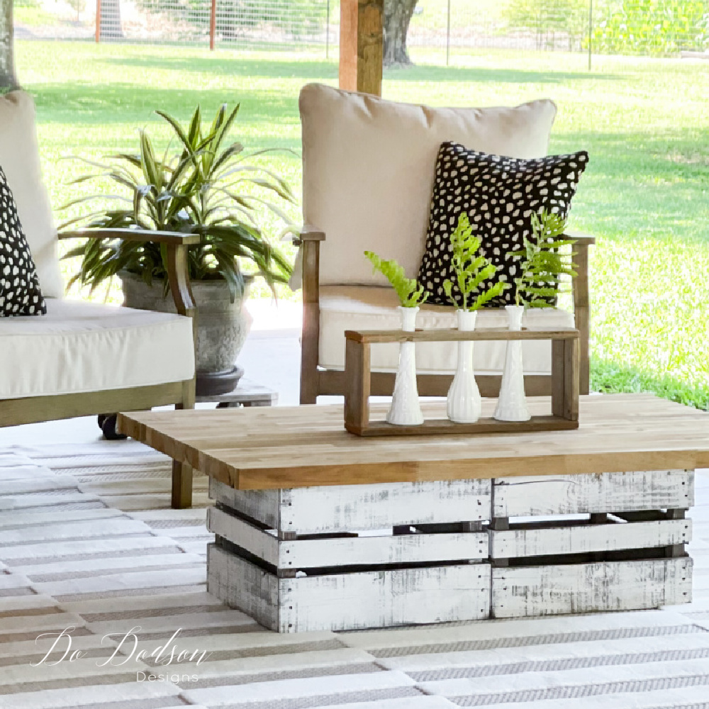 DIY Crate Coffee Table