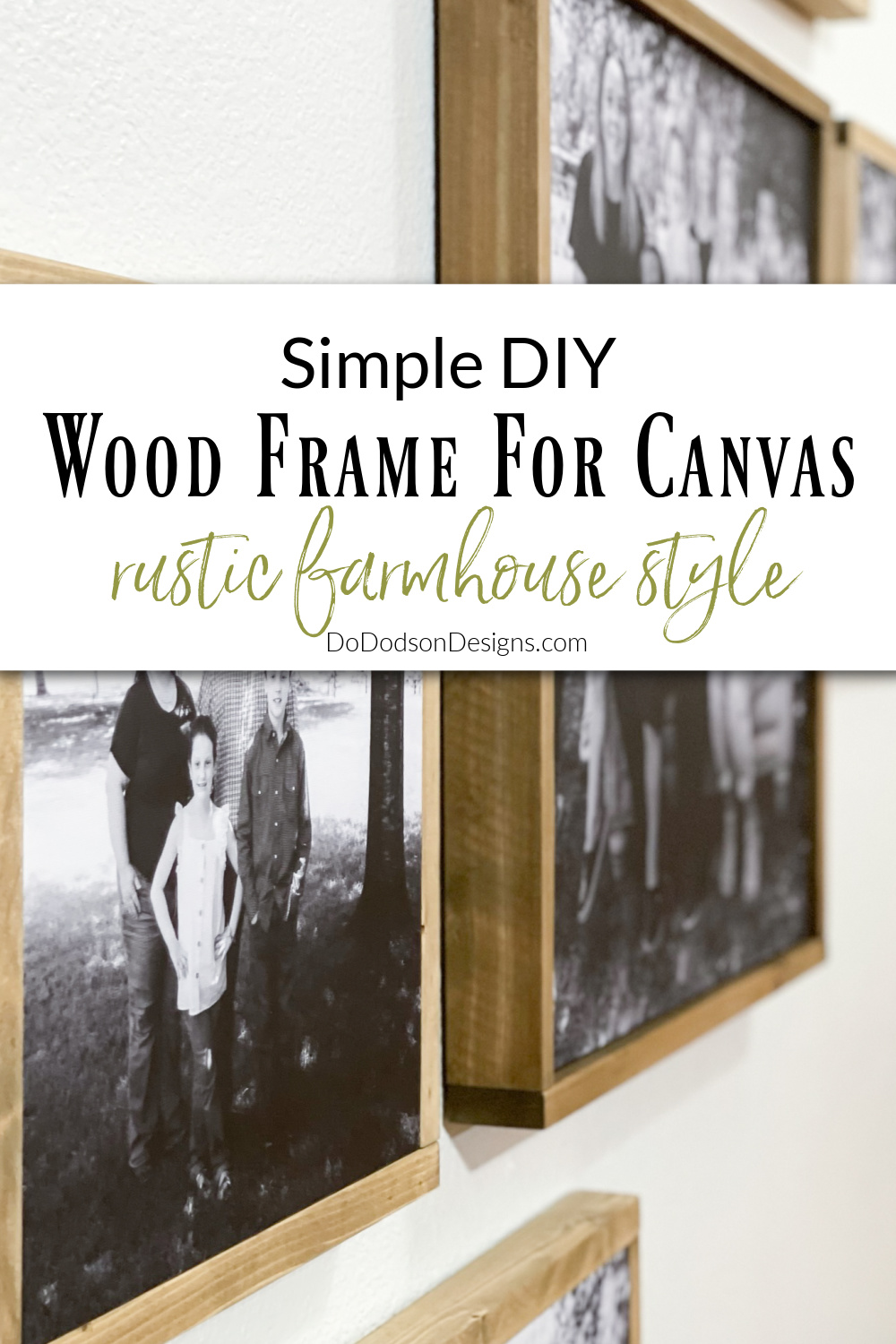 Simple DIY Wood Frame For Canvas